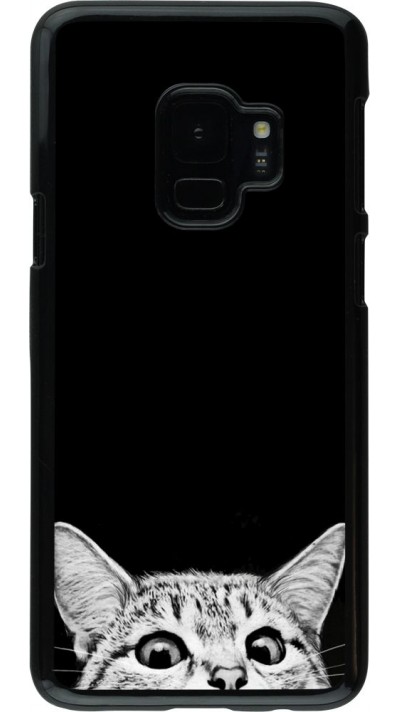 Coque Samsung Galaxy S9 - Cat Looking Up Black