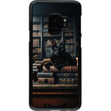 Coque Samsung Galaxy S9 - Chat livres sombres