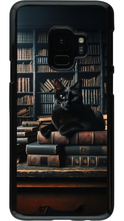 Coque Samsung Galaxy S9 - Chat livres sombres