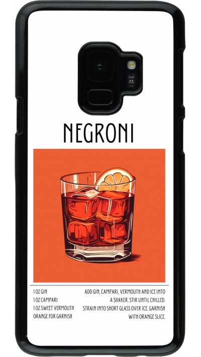 Coque Samsung Galaxy S9 - Cocktail recette Negroni