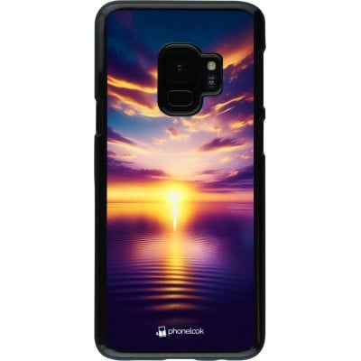 Coque Samsung Galaxy S9 - Coucher soleil jaune violet