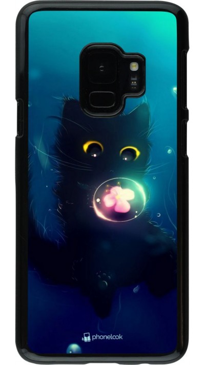 Coque Samsung Galaxy S9 - Cute Cat Bubble