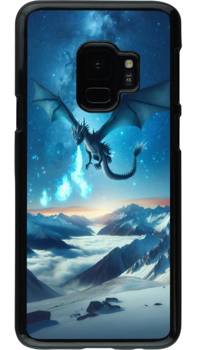 Coque Samsung Galaxy S9 - Dragon nocturne montagne