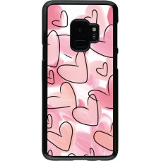 Coque Samsung Galaxy S9 - Easter 2023 pink hearts