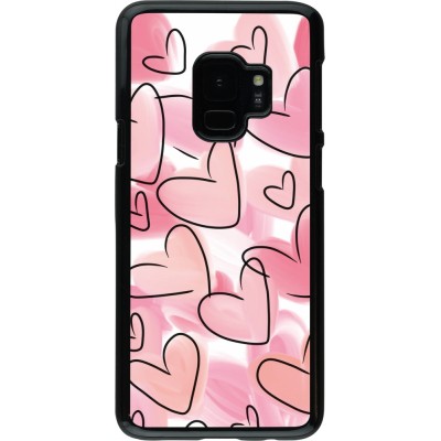 Coque Samsung Galaxy S9 - Easter 2023 pink hearts