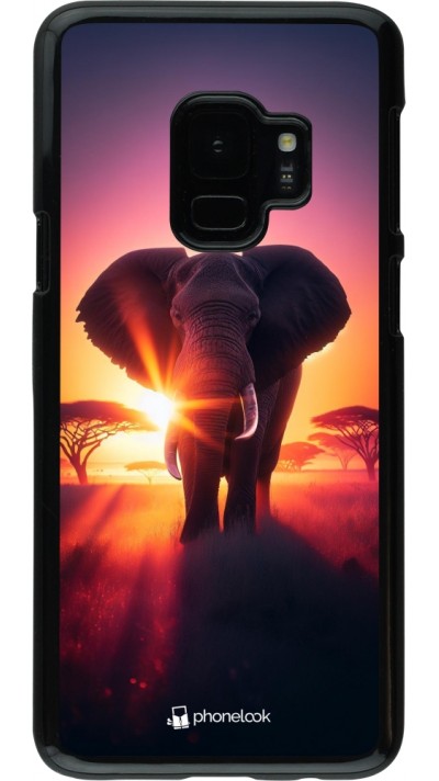 Coque Samsung Galaxy S9 - Elephant Sunrise Beauty