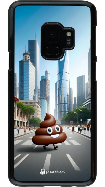 Coque Samsung Galaxy S9 - Emoji Caca walk