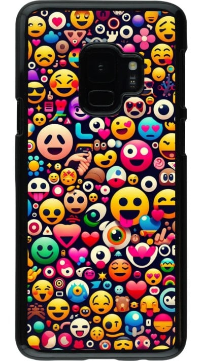 Coque Samsung Galaxy S9 - Emoji Mix Color