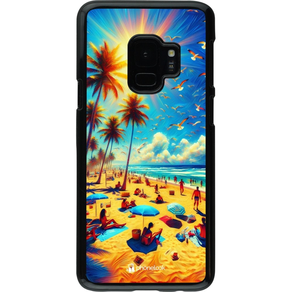 Samsung Galaxy S9 Case Hülle - Sommer Paradies Farbe