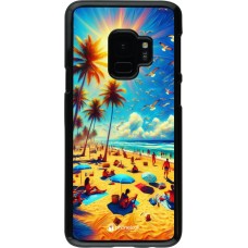 Samsung Galaxy S9 Case Hülle - Sommer Paradies Farbe