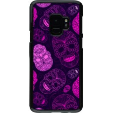 Coque Samsung Galaxy S9 - Halloween 2023 pink skulls