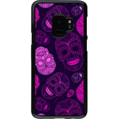 Coque Samsung Galaxy S9 - Halloween 2023 pink skulls