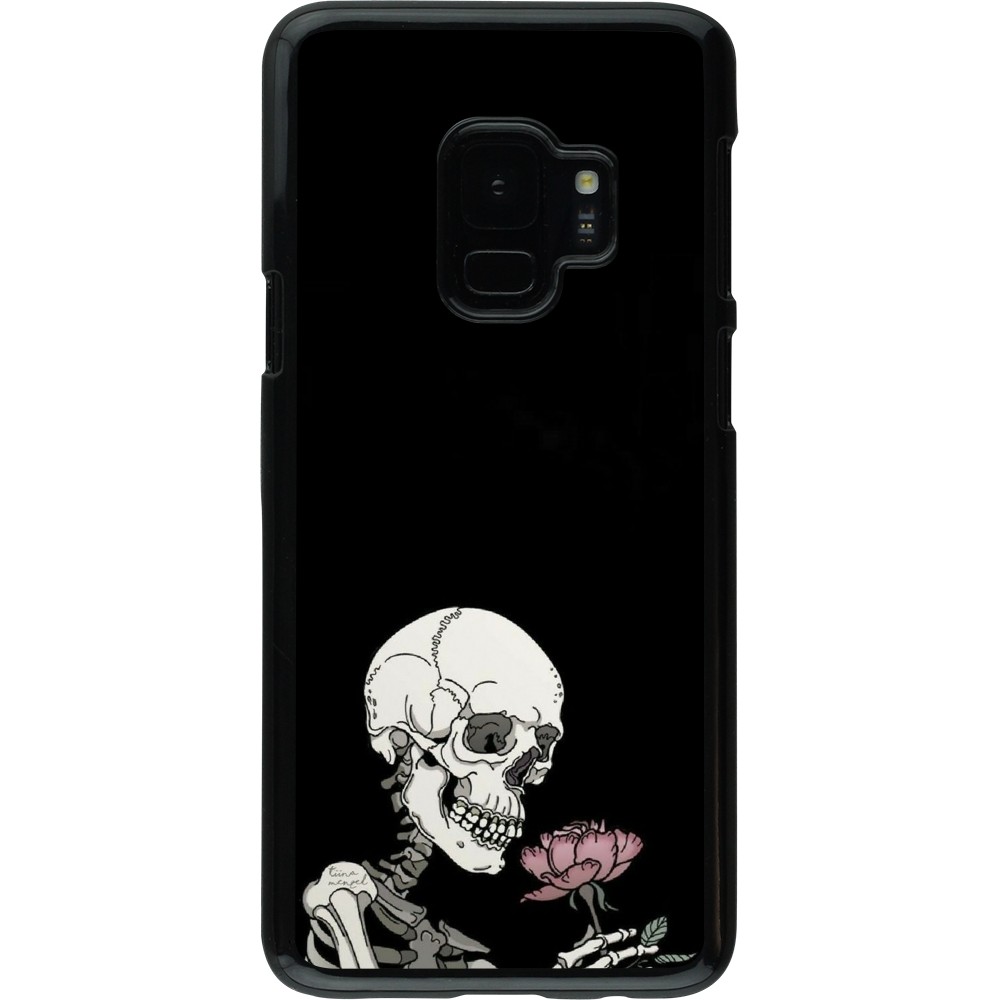 Coque Samsung Galaxy S9 - Halloween 2023 rose and skeleton