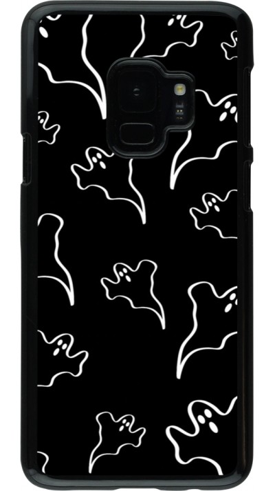 Coque Samsung Galaxy S9 - Halloween 2024 black and white ghosts