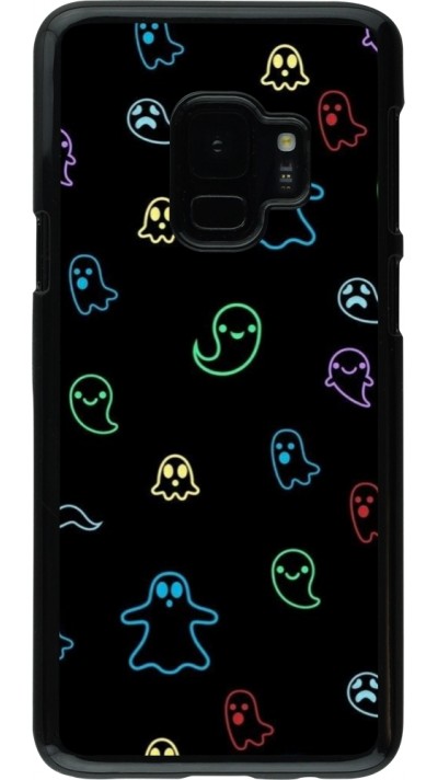 Coque Samsung Galaxy S9 - Halloween 2024 colorful ghosts