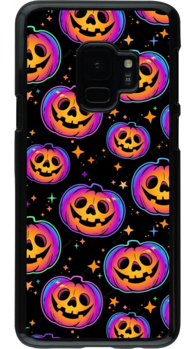 Coque Samsung Galaxy S9 - Halloween 2024 rainbow pumpkins