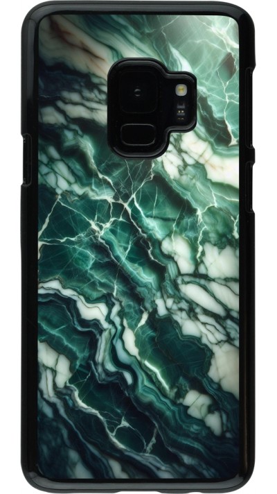 Coque Samsung Galaxy S9 - Marbre vert majestueux