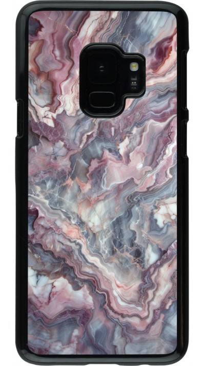 Coque Samsung Galaxy S9 - Marbre violette argentée