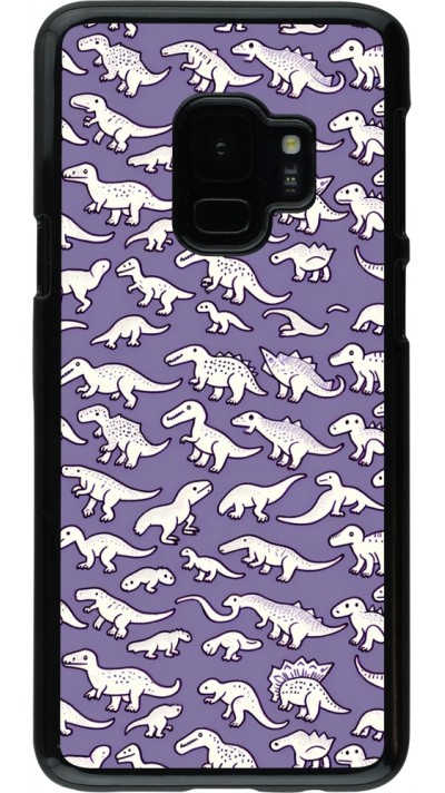 Coque Samsung Galaxy S9 - Mini dino pattern violet