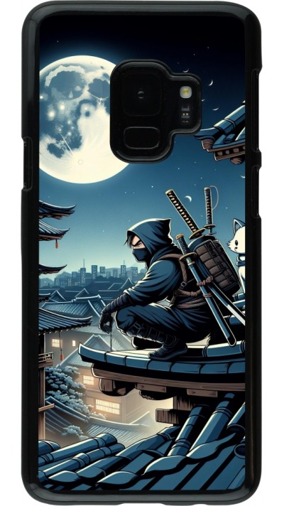 Coque Samsung Galaxy S9 - Ninja sous la lune