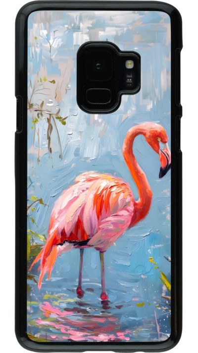 Coque Samsung Galaxy S9 - Paint Flamingo