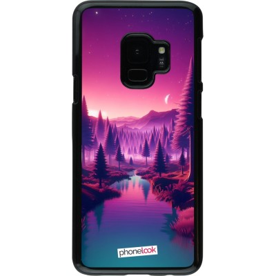 Coque Samsung Galaxy S9 - Paysage Violet-Rose