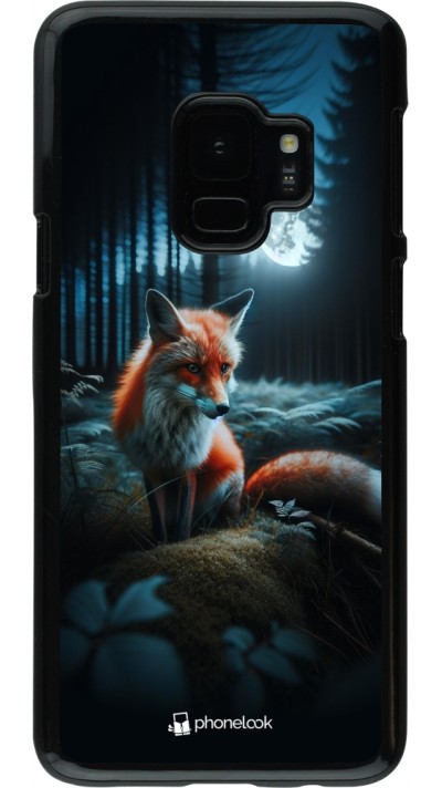 Coque Samsung Galaxy S9 - Renard lune forêt