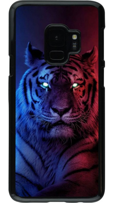 Coque Samsung Galaxy S9 - Tiger Blue Red