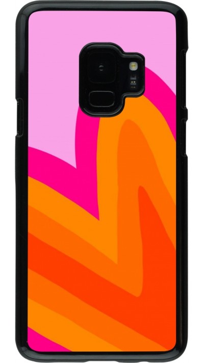 Coque Samsung Galaxy S9 - Valentine 2024 heart gradient