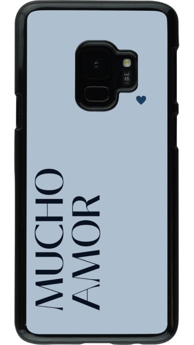 Coque Samsung Galaxy S9 - Valentine 2024 mucho amor azul