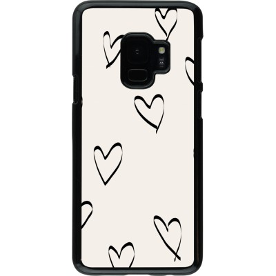 Coque Samsung Galaxy S9 - Valentine 2023 minimalist hearts