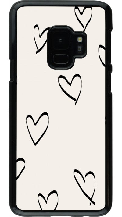 Coque Samsung Galaxy S9 - Valentine 2023 minimalist hearts