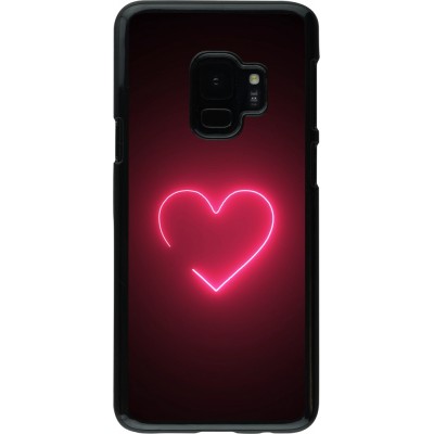 Coque Samsung Galaxy S9 - Valentine 2023 single neon heart