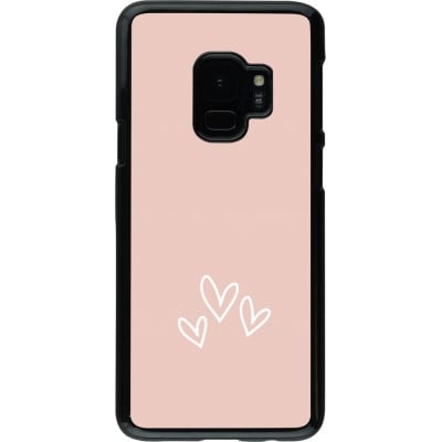 Coque Samsung Galaxy S9 - Valentine 2023 three minimalist hearts