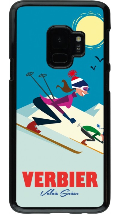 Coque Samsung Galaxy S9 - Verbier Ski Downhill