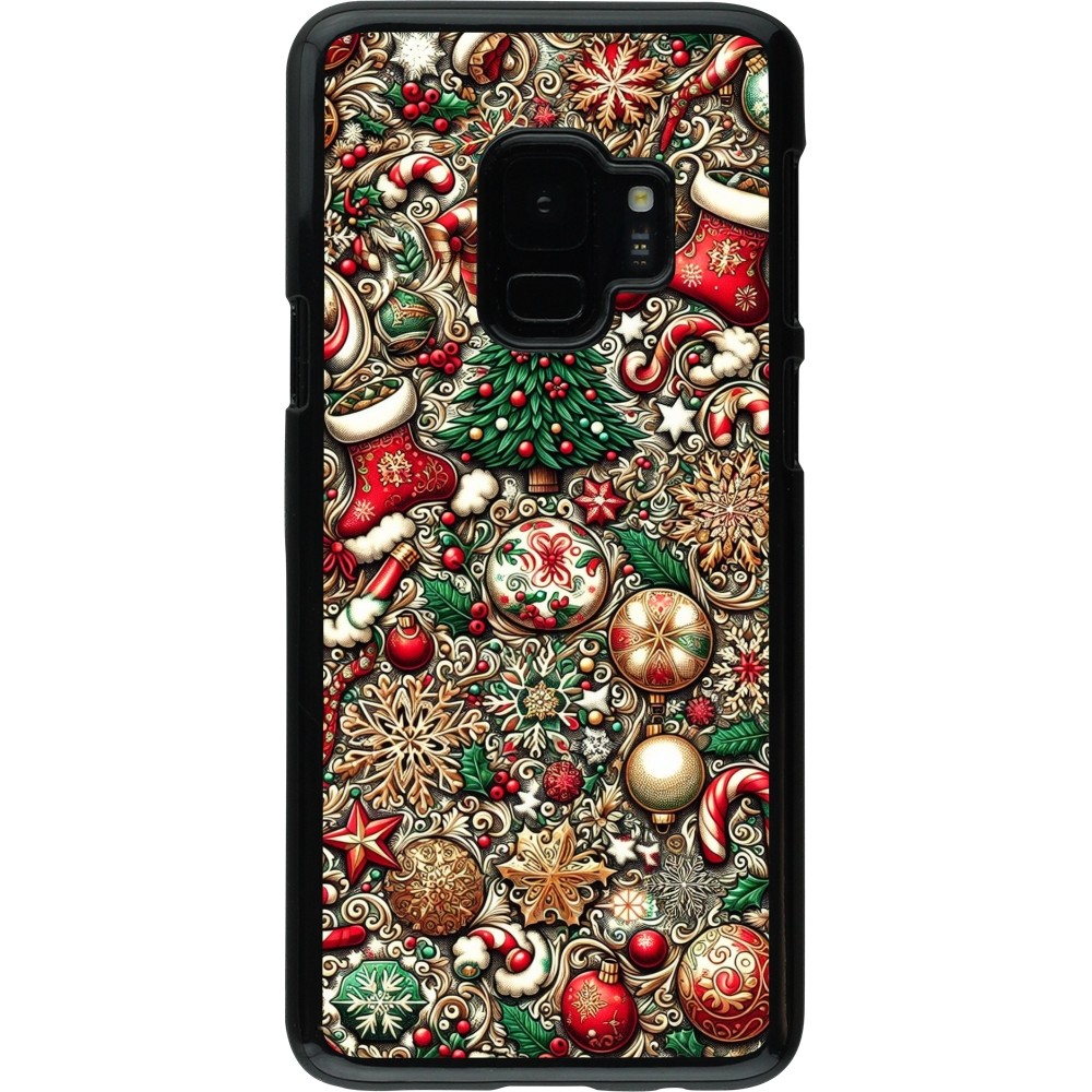 Coque Samsung Galaxy S9 - Noël 2023 micro pattern