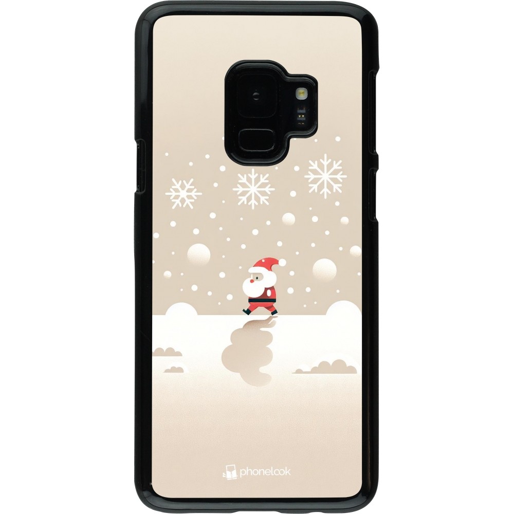 Coque Samsung Galaxy S9 - Noël 2023 Minimalist Santa