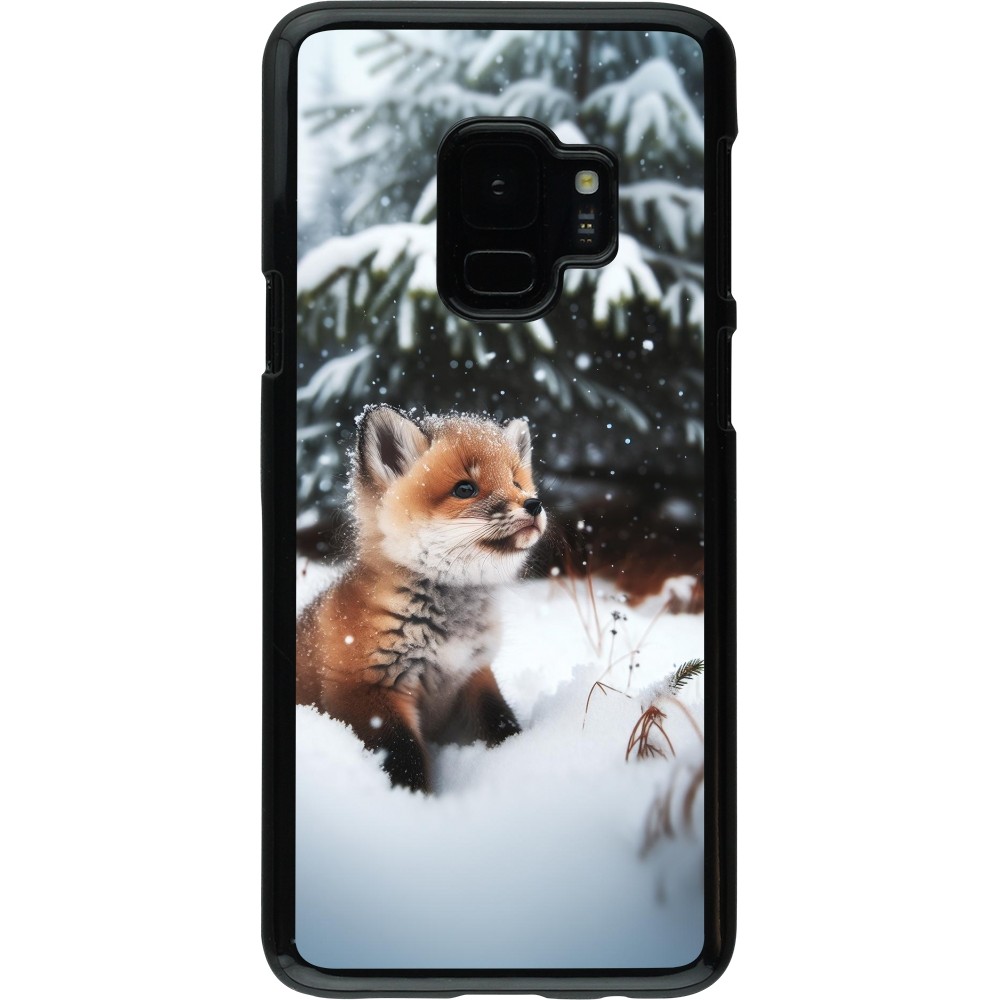 Coque Samsung Galaxy S9 - Noël 2023 Renardeau sapin