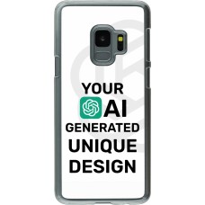 Coque Samsung Galaxy S9 - Plastique transparent 100% unique générée par intelligence artificielle (AI) avec vos idées