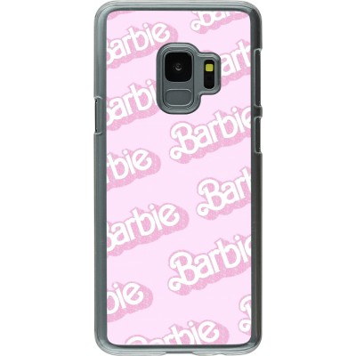 Coque Samsung Galaxy S9 - Plastique transparent Barbie light pink pattern