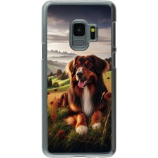 Coque Samsung Galaxy S9 - Plastique transparent Chien Campagne Suisse