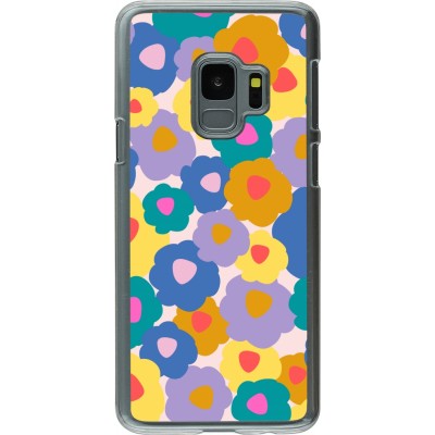 Coque Samsung Galaxy S9 - Plastique transparent Easter 2024 flower power