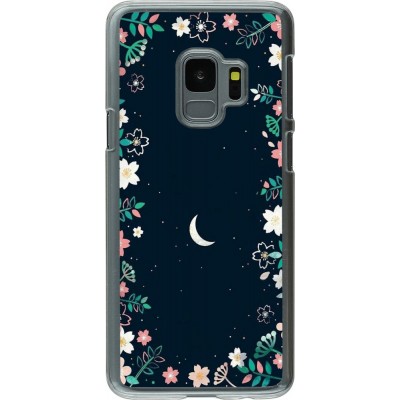 Coque Samsung Galaxy S9 - Plastique transparent Flowers space