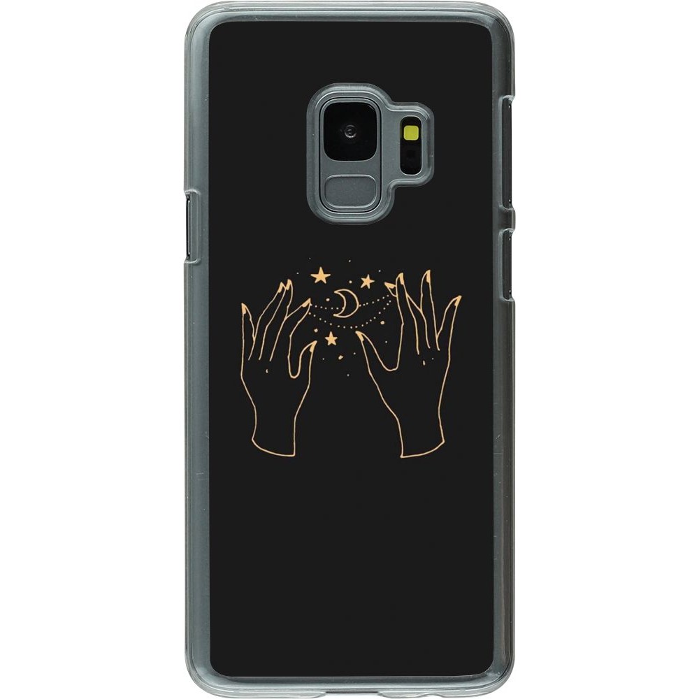 Coque Samsung Galaxy S9 - Plastique transparent Grey magic hands