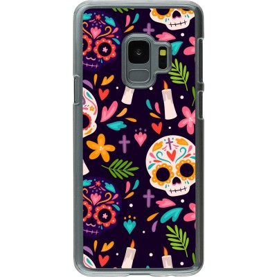 Coque Samsung Galaxy S9 - Plastique transparent Halloween 2023 mexican style