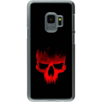 Coque Samsung Galaxy S9 - Plastique transparent Halloween 2023 scary skull