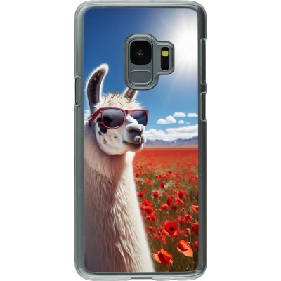 Coque Samsung Galaxy S9 - Plastique transparent Lama Chic en Coquelicot