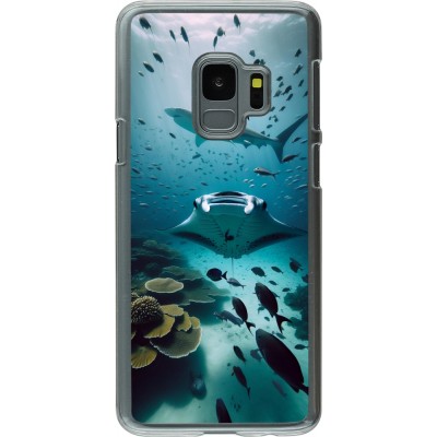 Coque Samsung Galaxy S9 - Plastique transparent Manta Lagon Nettoyage