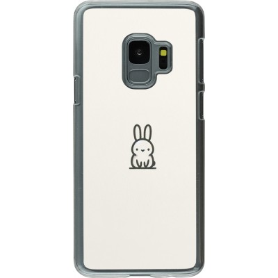 Coque Samsung Galaxy S9 - Plastique transparent Minimal bunny cutie