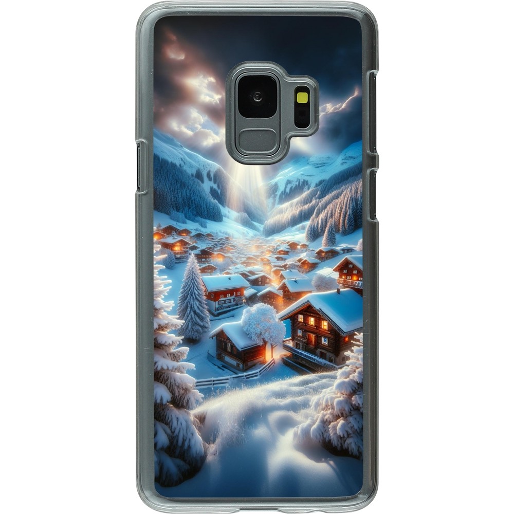 Coque Samsung Galaxy S9 - Plastique transparent Mont Neige Lumière